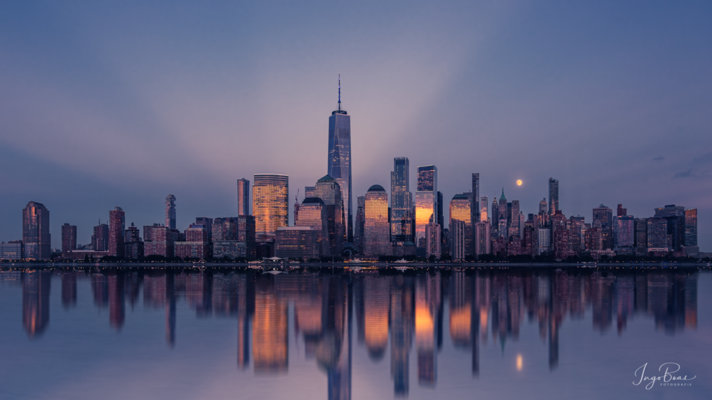 Die Skyline zum Sonnenuntergang gehört natürlich zu jeder Fotoreise dazu