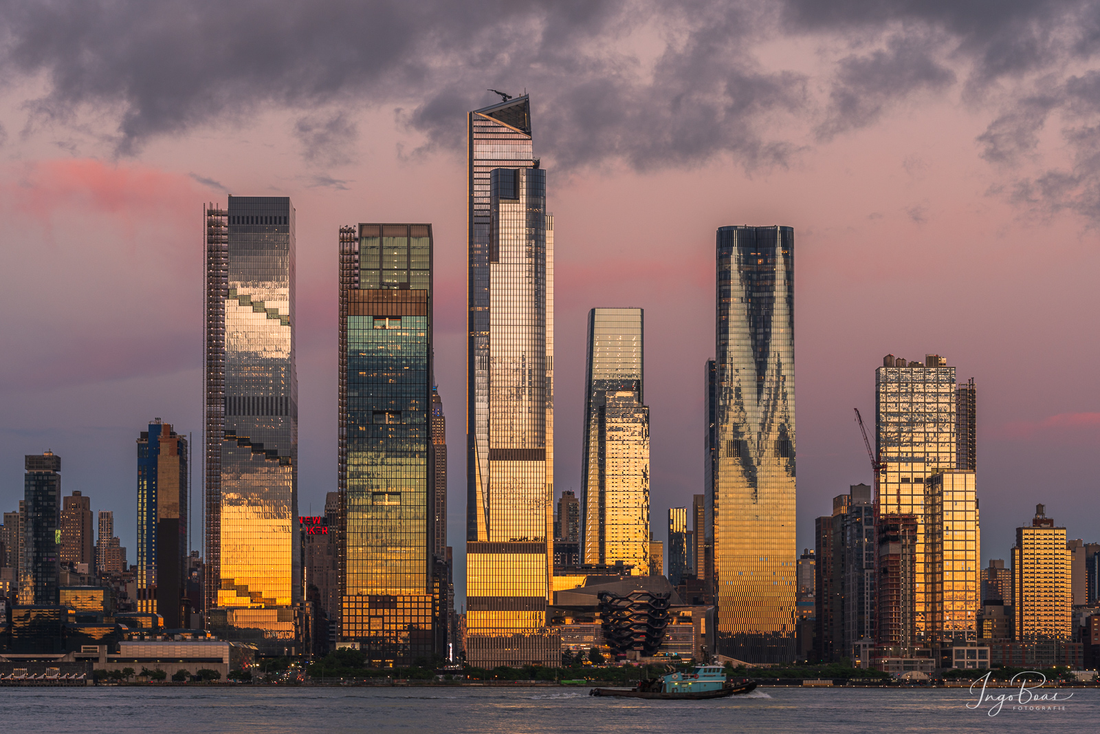 Ein Highlight unserer letzten New York Fotoreise: Blick auf die Skyline zum Sonnenuntergang