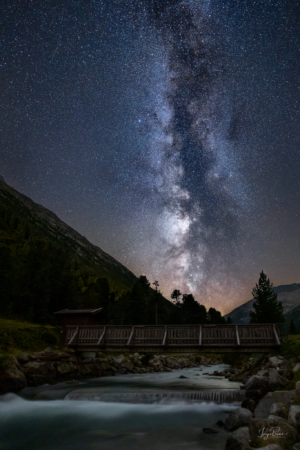 Blick auf die Milchstraße im Zillertal Blick auf die Milchstraße im Zillertal